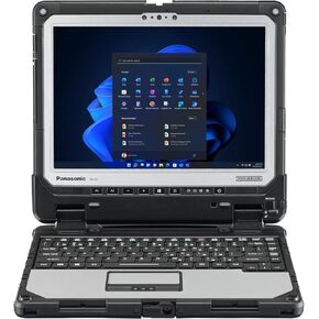 Panasonic Toughbook 33, CF-33, Intel i5-7300U, 12" QHD Touch+Digitizer, 8GB RAM, 256GB SSD, Webcam, 8MP Rear Camera, dGPS, 4G LTE, 2D Bar Laser, Dual Pass, Premium Keyboard, Win 10 Pro (Renewed)