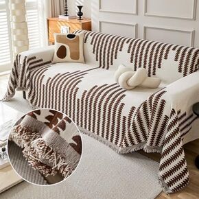 Reversible Chenille Sofa Cover, 2024 New Double Sided Chenille Sofa Cover, Chenille Double Sided Sofa Cover, Comfy Chenille Sofa Covers, All Seasons Universal (Orange,70.8 * 51.1in)
