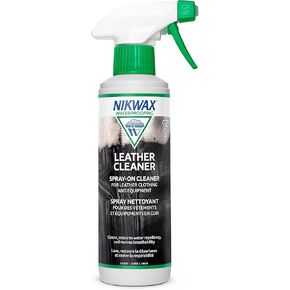 Nikwax Leather Cleaner Spray to Clean, Care, Protect and Revitalize Leather Car Interiors, Motorcycle Seats, Jackets, Leather Apparel, Furniture, Shoes, Bags, Purses, and Accessories
