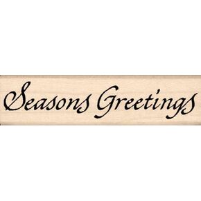 Stamps by Impression Seasons Greetings Rubber Stamp
