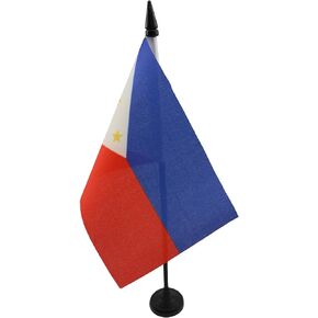 AZ FLAG Iran Old Table Flag 5'' x 8'' - Former Iranian Desk Flag 21 x 14 cm - Black Plastic Stick and Base in Kuwait