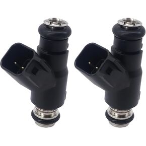 HiSport Fuel Injector 27709-06A 2PCS Compatible with Harley Davidson Motorcycle 25 Degree