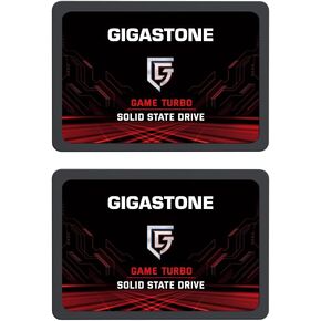 Gigastone Game Pro 2-Pack 128GB SSD SATA III 6Gb/s. 3D NAND 2.5" Internal Solid State Drive, Read up to 510MB/s. Compatible with PS4, PC, Desktop and Laptop, 2.5 inch 7mm (0.28")