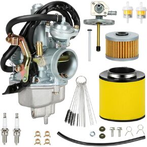 Recon 250 Carburetor Carb Kit Compatible with Recon TRX 250 TRX250 Fourtrax TRX250EX TRX250TM TRX250TE TRX250ES TRX250ER 1997-2001 2002-2007 ATV Quad 4 Wheeler Parts with Oil Air Filter