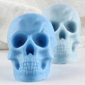 Skull Candle Mold Skull Silicone Molds Halloween Skull Candle Molds for Candle Making Mold Candle Home Decorate Mold Resin Aromatherapy Gypsum Candles Clay Craft