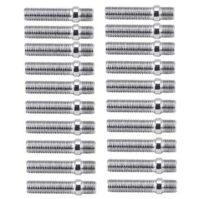 Extended Wheel Stud,Akozon 20pcs 50mm Extended Wheels Stud Conversion 12x1.5 to 12x1.5 Screw Adapter Replacement for Audi 1998-2008