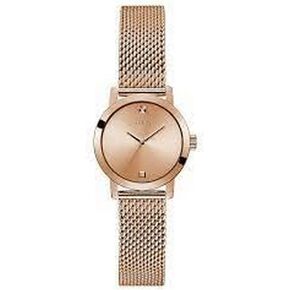 GUESS Ladies 25mm Watch - Rose Gold Tone Bracelet Rose Gold Tone Case Rose Gold Dial
