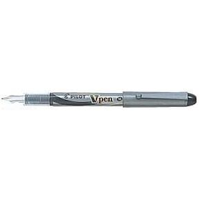 Pilot V Pen (Varsity) Disposable Fountain Pens, Black Ink, Medium Point Value Set of 5（With Our Shop Original Product Description）