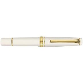 Sailor 11-1503-310 Professional Gear Fountain Pen, Slim Mini Gold, Medium Point, Beni White