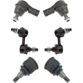 TRQ Front Steering & Suspension Kit Ball Joint Sway Bar Stabilizer Link Tie Rod Compatible with 2003-2011 Honda Element