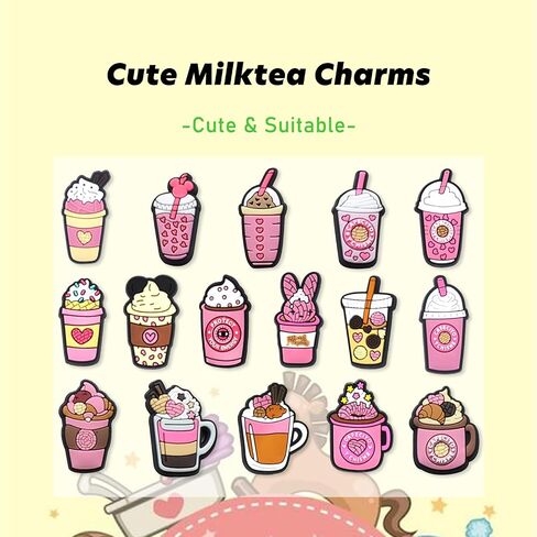 Coffee Dount Chicken Shoe Charms For Clogs Cute Shoe Charms For Men Women Teens in Saudi Arabia