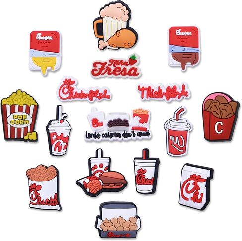 Coffee Dount Chicken Shoe Charms For Clogs Cute Shoe Charms For Men Women Teens in Saudi Arabia