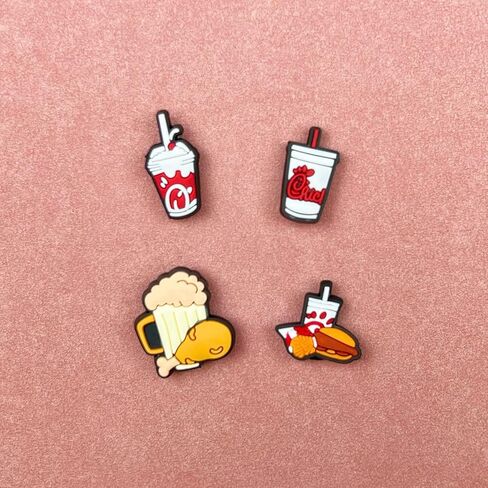Coffee Dount Chicken Shoe Charms For Clogs Cute Shoe Charms For Men Women Teens in Saudi Arabia