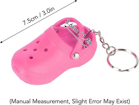 20 قطعة من سلاسل المفاتيح ذات النعال، 5 ألوان من سلاسل مفاتيح الأحذية المصنوعة من السيليكون، سلسلة مفاتيح من النعال على الشاطئ، قابلة لإعادة الاستخدام من أجل حقيبة الظهر ومحفظة الأمتعة، هدايا الحفلات in Kuwait