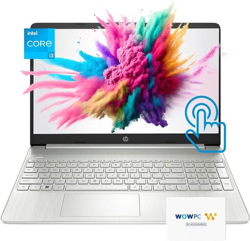 2022 Newest HP 17.3'' HD+ Touchscreen Laptop Business Computer, AMD Ryzen 5 5500U Hexa-Core (up to 4.0GHz), 16GB RAM, 1TB SSD, HDMI, Bluetooth 5, Webcam, Windows 11 w/ 3in1 Accessories, Silver in Kuwait