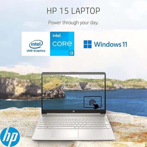 2022 Newest HP 17.3'' HD+ Touchscreen Laptop Business Computer, AMD Ryzen 5 5500U Hexa-Core (up to 4.0GHz), 16GB RAM, 1TB SSD, HDMI, Bluetooth 5, Webcam, Windows 11 w/ 3in1 Accessories, Silver in Kuwait