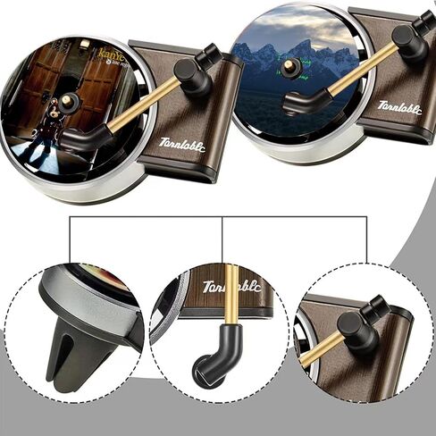 12PCS K Y Car Air Freshener Album Cover, with 2Pcs Record Player Vent Clips, Record Player Car Fresheners for Women and Men, Air Freshener Car Accessories for Music Fans Gift in Saudi Arabia