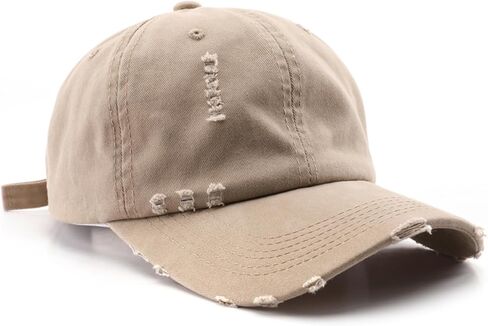Vintage Washed Distressed Baseball Cap Unconstructed Soft Dad Hats Adjustable Trendy Trucker Hat for Mens Womens in Saudi Arabia