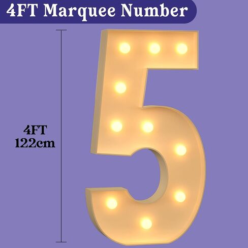 Mixifox Marquee Light Up Letters, 3FT Large Light Up Letters for Party,Letter M in Kuwait
