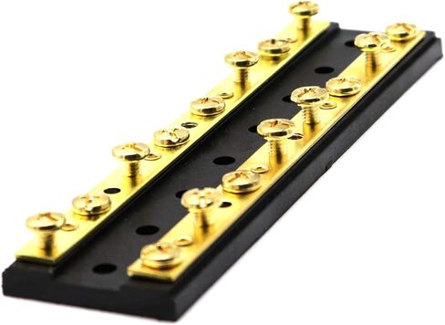 ZOOKOTO 4 كتلة تقاطع الدوائر، 32V DC 60A شريط ناقل نحاسي مزدوج مع ثمانية محطات لولبية 8-32 in Kuwait