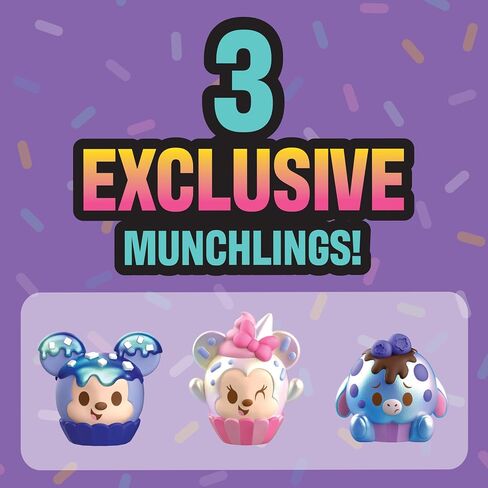 Just Play Disney Munchlings Mini Munch Bakery, 25-Piece Color Change Figure Playset, 1-inch Collectible Scented Figurines, Kids Toys for Ages 3 Up in Saudi Arabia