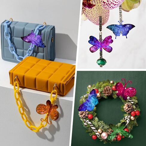 2 Pack Butterfly Silicone Mold 3D Butterfly Epoxy Resin Mold Butterfly Resin Mold 6 Styles Butterfly Jewelry Pendant Mold for Keychain Earring Necklace Brooch Crafts DIY Gifts(2) in Kuwait