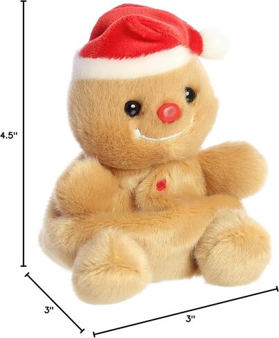 Aurora® Adorable Palm Pals™ Gingy Gingerbread™ Stuffed Animal - Pocket-Sized Play - Collectable Fun - Brown 5 Inches in Saudi Arabia