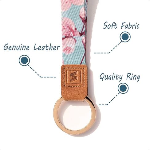 SENLLY Wristlet Lanyard Strap for Keys, Original Pattern Design Wrist Keychain Holder in Saudi Arabia