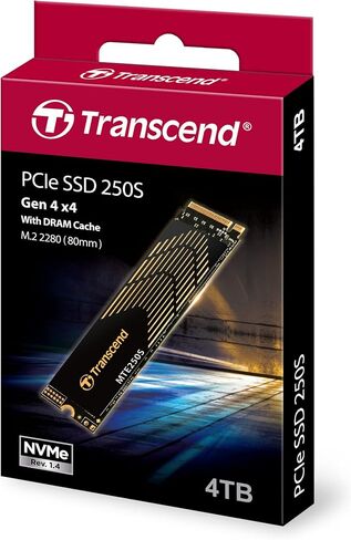 Transcend 1TB MTE250S NVMe Internal Gaming SSD Solid State Drive - Gen4 PCIe, M.2 2280 with Graphene Heatsink, Up to 7,200MB/s - TS1TMTE250S in Saudi Arabia