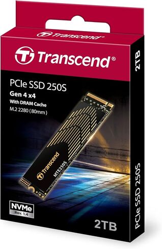 Transcend 1TB MTE250S NVMe Internal Gaming SSD Solid State Drive - Gen4 PCIe, M.2 2280 with Graphene Heatsink, Up to 7,200MB/s - TS1TMTE250S in Saudi Arabia