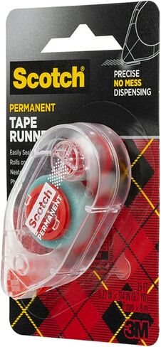 Double Sided Tape Runner, 26Ft - Easy Application Tape Roller for Crafts, Bundle Embroidery Scissors - Adhesive Tape Roller for Precise Gift Wrapping, Scrapbooking [Pack of 3] in Saudi Arabia