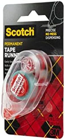 Double Sided Tape Runner, 26Ft - Easy Application Tape Roller for Crafts, Bundle Embroidery Scissors - Adhesive Tape Roller for Precise Gift Wrapping, Scrapbooking [Pack of 3] in Saudi Arabia