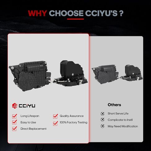 مشغل قفل مزلاج الباب CCIYU مشغل قفل الباب الأمامي الأيمن للركاب متوافق مع BMW X5 2007 08 09 10 11 2012، لسيارات BMW X6 2008 09 10 11 12 13 2014 يستبدل 51217315022 in Saudi Arabia