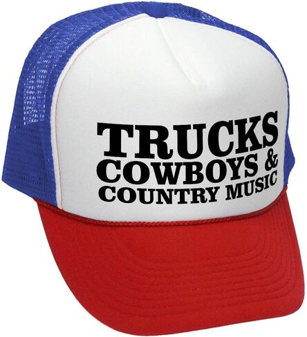 The Goozler Trucks, Cowboys, & Country Music - Retro Style Trucker Hat in Saudi Arabia