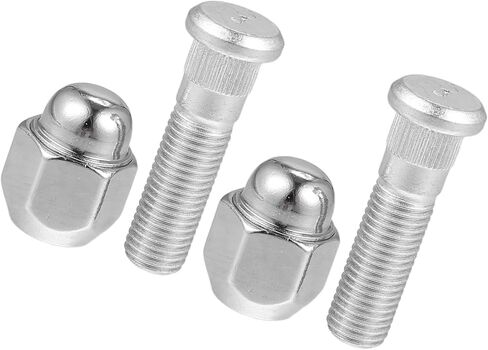 Motoforti No.52950-14140/52950-M1000 M12-1.5 Wheel Stud Bolt for Hyundai Elantra Santa for Kia Forte Rio/Front Rear Wheel Lug Stud/Alloy Steel 12.97mm Knurl 21mm Hex/ 1 Set Long-lasting in Saudi Arabia