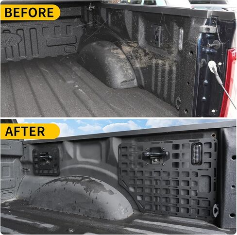 لوحة مولي جانبية متوافقة مع 2015-2023 فورد F150 سرير جانبي لوحة مولي شاحنة سرير لوحة خلفية لتخزين البضائع رف لملحقات فورد F-150 in Kuwait