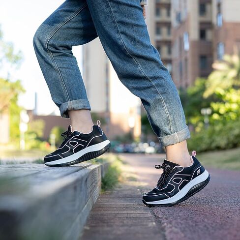 B BEASUR Women's Walking Shoes with Arch Support, Orthotic Tennis Sneakers Fashion Workout Shoes for Plantar Fasciitis US 5.5-11 in Kuwait