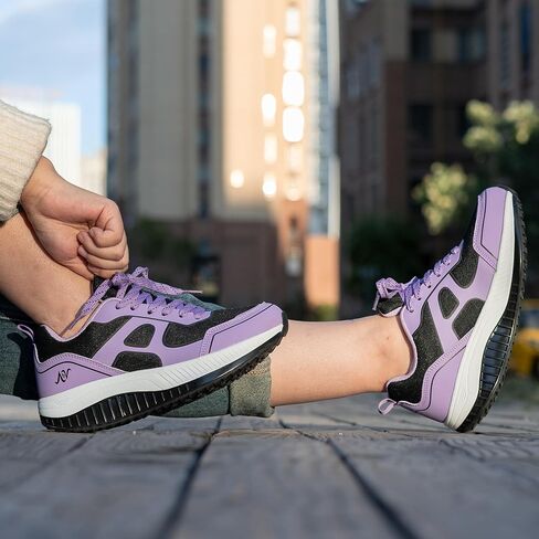 أحذية المشي النسائية B BEASUR مع دعم للقوس، أحذية رياضية لتقويم العظام، أحذية رياضية عصرية للتمرين لالتهاب اللفافة الأخمصية مقاس أمريكي 5.5-11 in Saudi Arabia