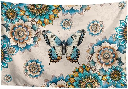 GLENLCWE Merry Christmas Snowman Snowflakes 36"x24" Tapestry Wall Hanging Lightweight Small Tapestries for College Dorm Home Living Room Aesthetic Wall Decor in Kuwait