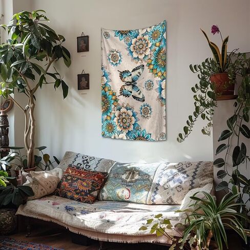 GLENLCWE Merry Christmas Snowman Snowflakes 36"x24" Tapestry Wall Hanging Lightweight Small Tapestries for College Dorm Home Living Room Aesthetic Wall Decor in Kuwait