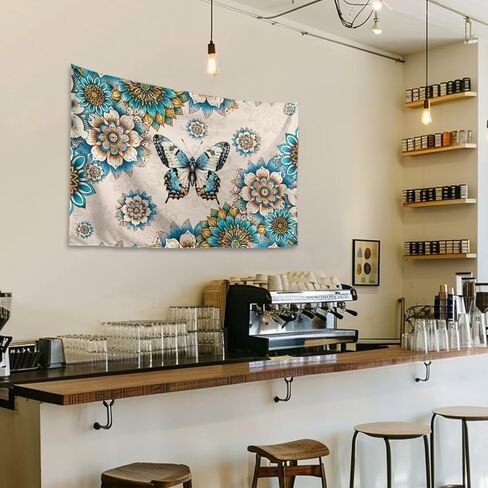 GLENLCWE Merry Christmas Snowman Snowflakes 36"x24" Tapestry Wall Hanging Lightweight Small Tapestries for College Dorm Home Living Room Aesthetic Wall Decor in Kuwait