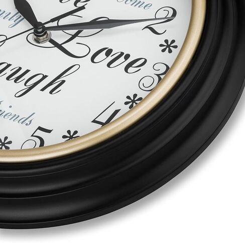 Westclox 32897 Wall Clock for Home Decor, Country Rustic Style, Bright and Colorful Display, Battery Operated, Quartz Movement, Ideal for Kitchen, Living Room, Office (Multicolor, 12-Inch) in Saudi Arabia