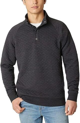 Eddie Bauer mens Quarter Snap Mock Quilted Pullover in Saudi Arabia