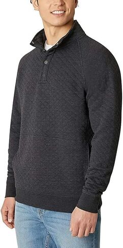 Eddie Bauer mens Quarter Snap Mock Quilted Pullover in Saudi Arabia