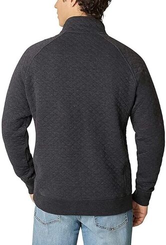 Eddie Bauer mens Quarter Snap Mock Quilted Pullover in Saudi Arabia