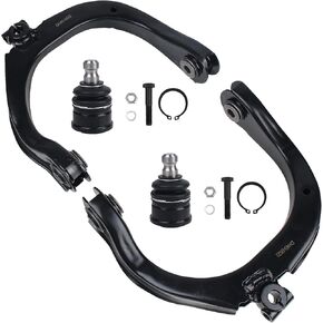 Autoround Front Upper Control Arm w/Ball Joint Compatible with 02-09 Chevy Trailblazer EXT SSR, GMC Envoy XL XUV, 04-07 Buick Rainier, 02-04 Oldsmobile Bravada, 03-08 Isuzu Ascender, 02-09 Saab 9-7x
