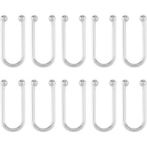 SUPERFINDINGS Alloy Bikini Clips U Shape Ring Buckle Metal Bra Connector Linker Bikini Buckle for Swimwear Front Clasp