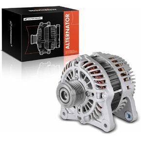A-Premium Alternator Compatible with Nissan Altima 2013-2018 2.5L, 12V 110A 6-Groove Clutch Pulley Clockwise, Replace# 231003TA1B, A2TJ1891ZC