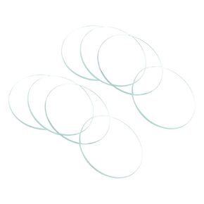 Watch Crystal Len Glass, 37.5mm Dia. Optical Glass Single Dome Face Crystals Replacement Lens Clear - (Applications: for Watchmaker Repair Electronic Mechanical Watch), 8-Pieces