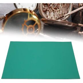 Extra Large ESD Watch Repair Mat, Heat Resistant Pad, Dark Green Rubber Watch Repair Mat for Watchmakers (34 x 24cm)